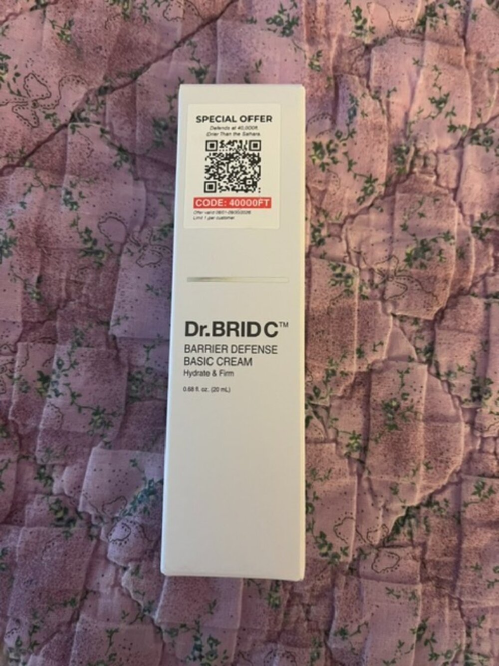Dr.BRID C Barrier Defense Basic Cream Hydrate & Firm, 0.68oz/20ml